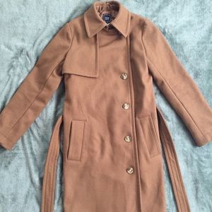 SOLDGap camel colored pea coat